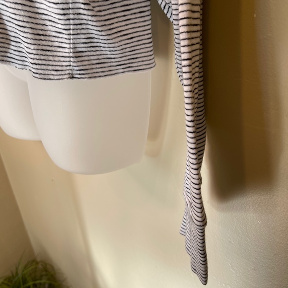 Topshop | “All The Love” Embroidered Striped VSCO Retro Vibes Long Sleeve Shirt - Picture 7 of 11